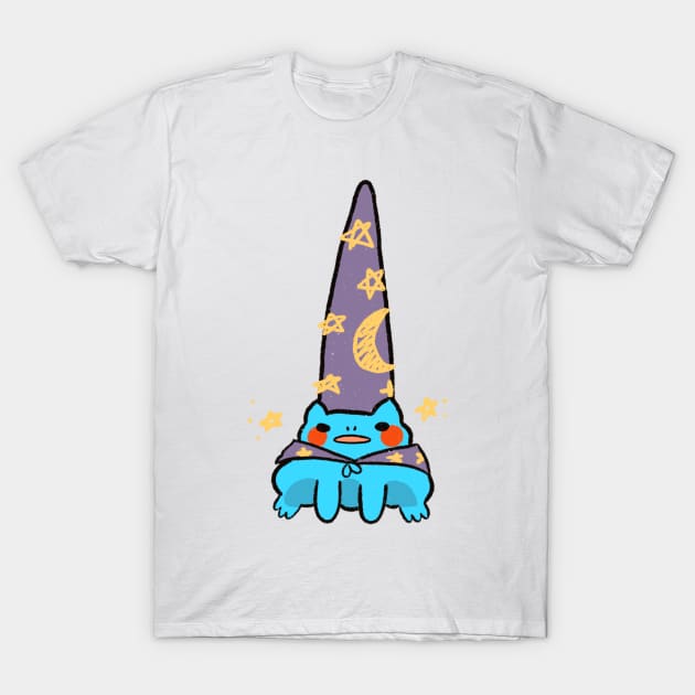 Wizard frog blue T-Shirt by cmxcrunch